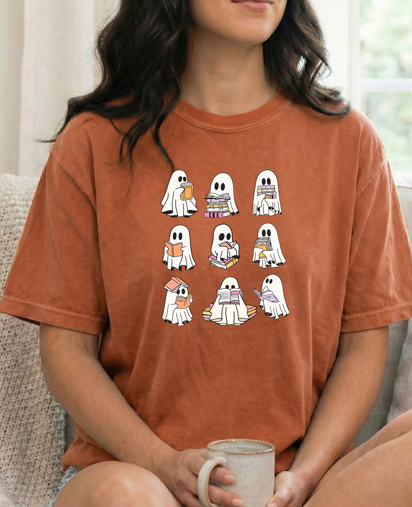 Books ghost Unisex Yam Comfort Colors Tshirt
