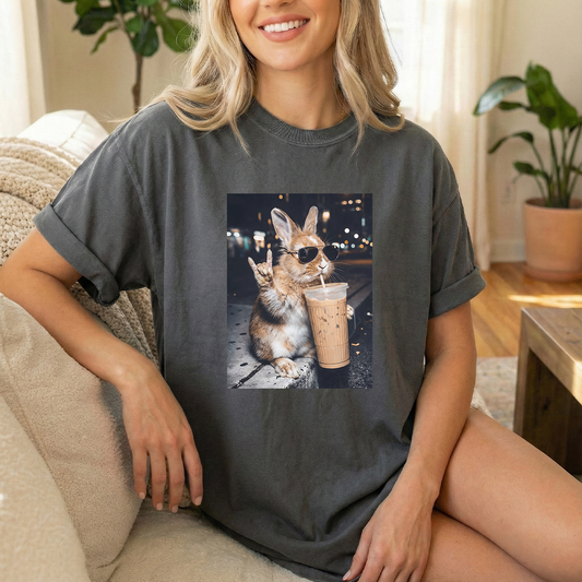 Bunny Ice Coffee Pepper Tshirt