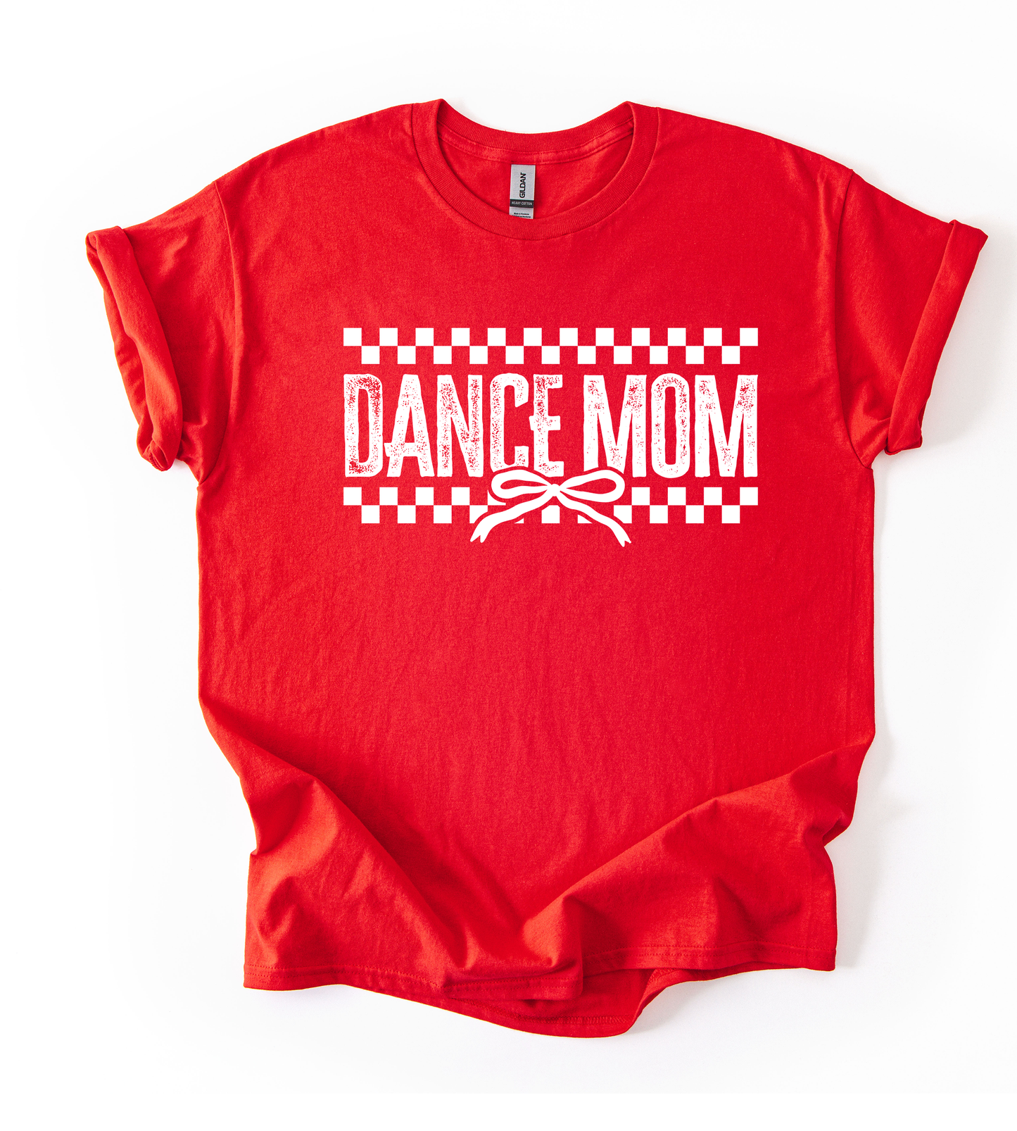 Check Dance mom Red Gildan Unisex Tshirt