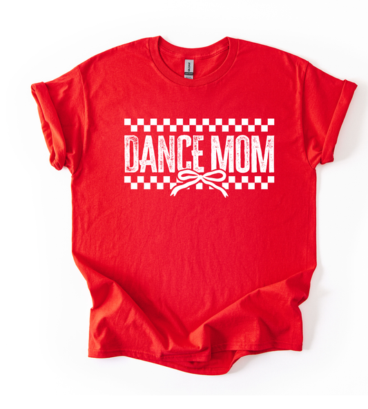 Check Dance mom Red Gildan Unisex Tshirt
