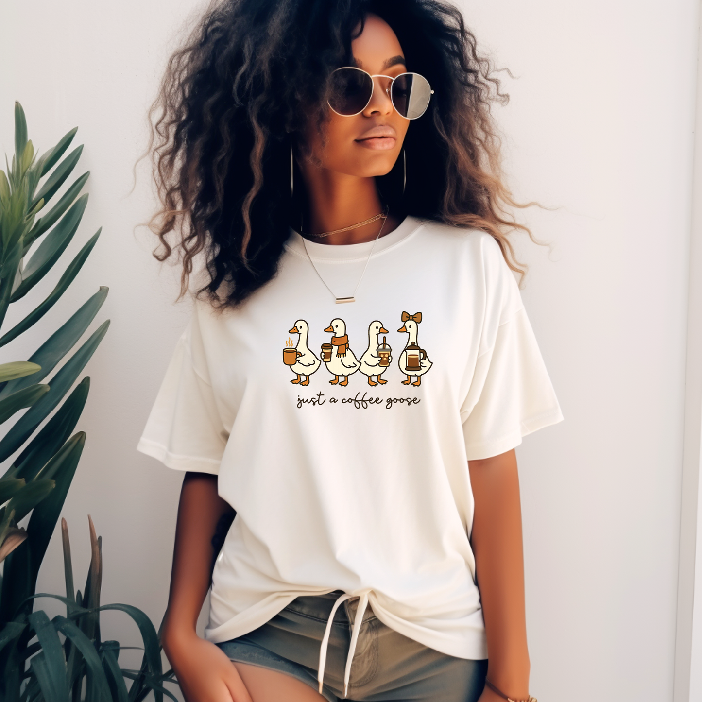 Coffee Goose Ivory Tshirt