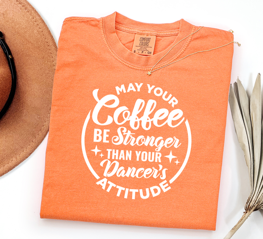 Coffee Stronger Melon Unisex Comfort Colors Tshirt