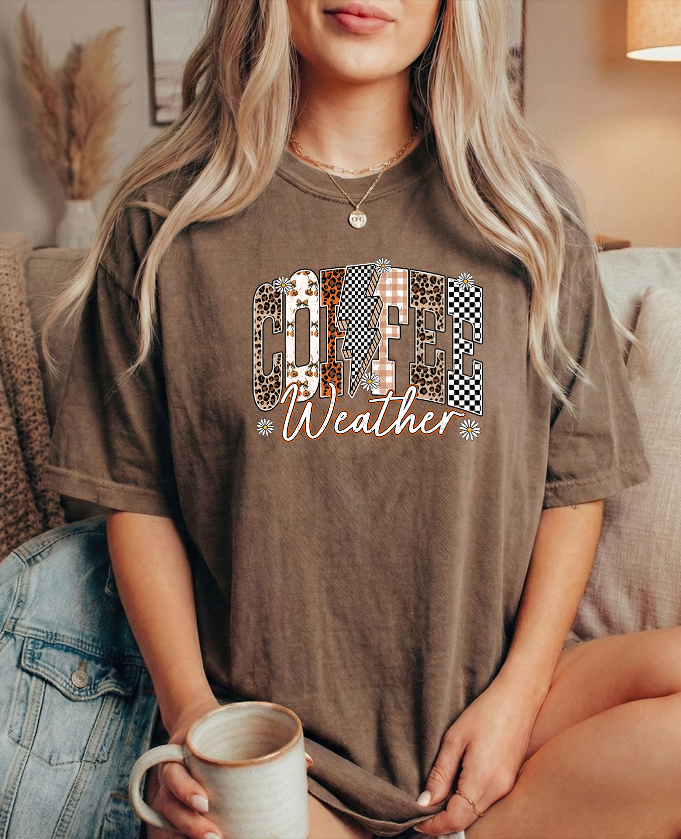 Coffee Weather Comfort Colors Espresso Unisex T shirt