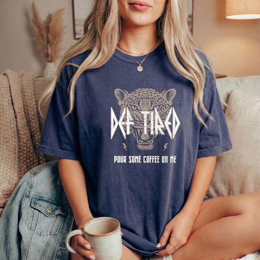 Def Tired Navy Tshirt