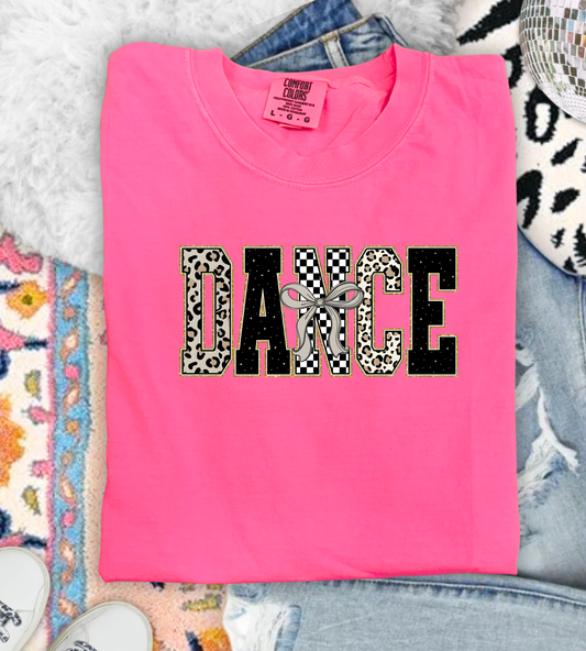 Dance Neutral Unisex Neon Pink Comfort Colors Tshirt