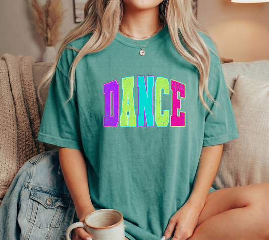 Dance Bright Distressed Unisex Comfort Colors Seafoam
