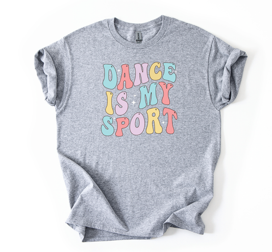 Dance is my sport Sports Grey Gildan Youth Tshirt