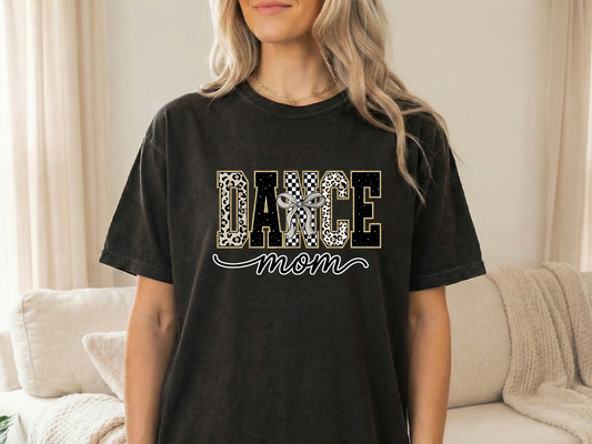 Dance mom neutral Black Unisex Comfort Colors Tshirt
