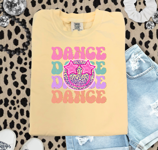 Dance Smiley Butter Youth Comfort Colors Tshirt