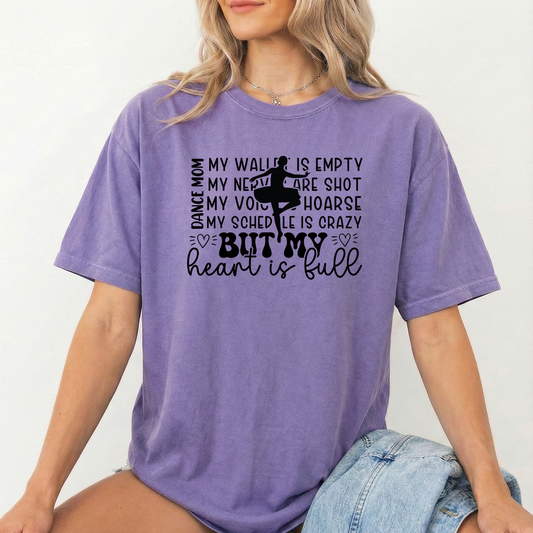 D mom heart full Violet Tshirt