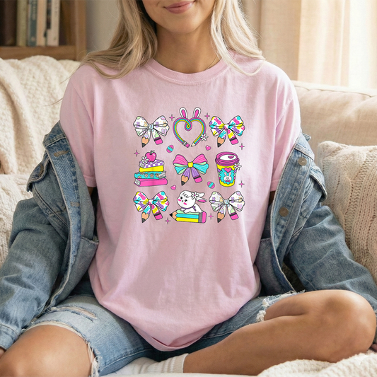 Easter School Supplies Blossom Tshirt