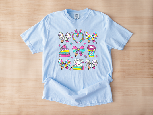 Easter School Supplies Hydrangea Tshirt