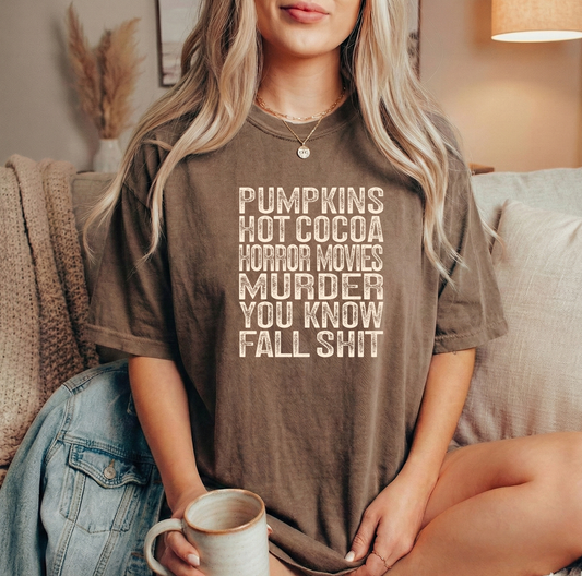 Fall Stuff Unisex Espresso Comfort Colors Tshirt