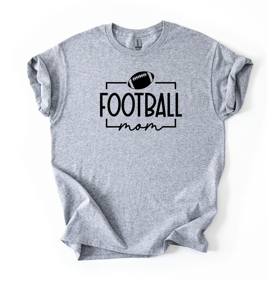 Football mom simple unisex Sports grey Gildan T shirt