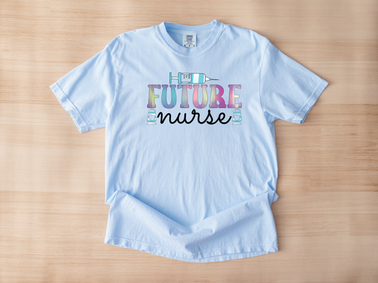 Future nurse hydrangea tshirt