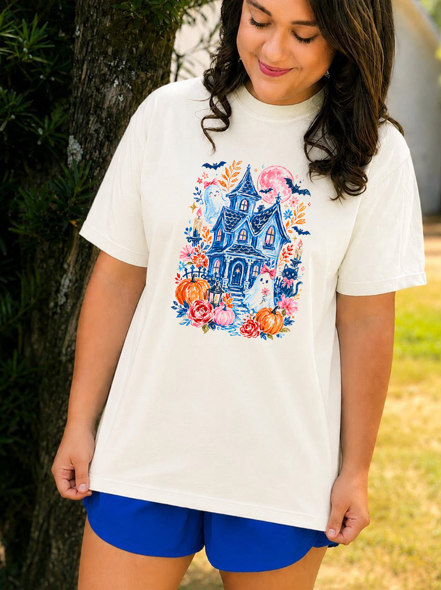 H House Unisex Ivory Comfort Colors Tshirt