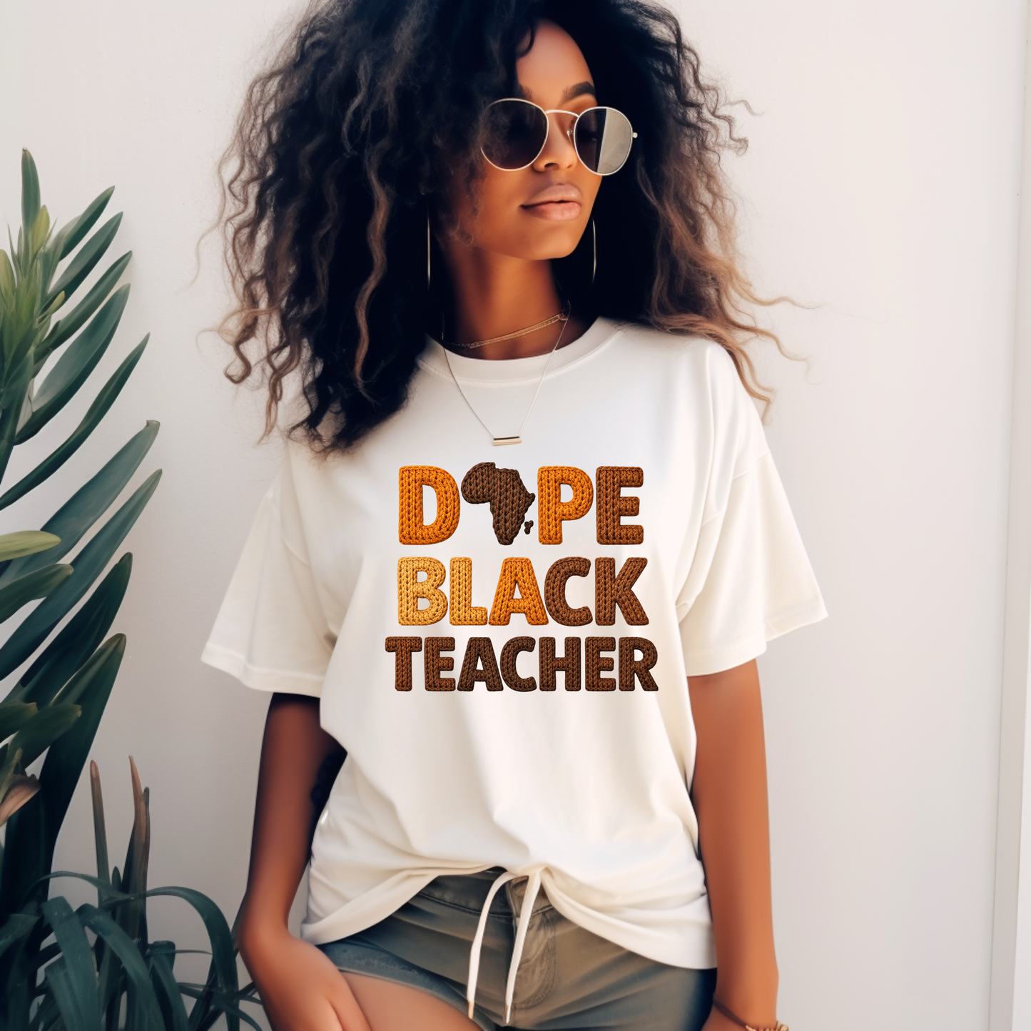 Dope Teacher Ivory Tshirt