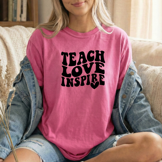 Love Teach Inspire Crunchberry Tshirt