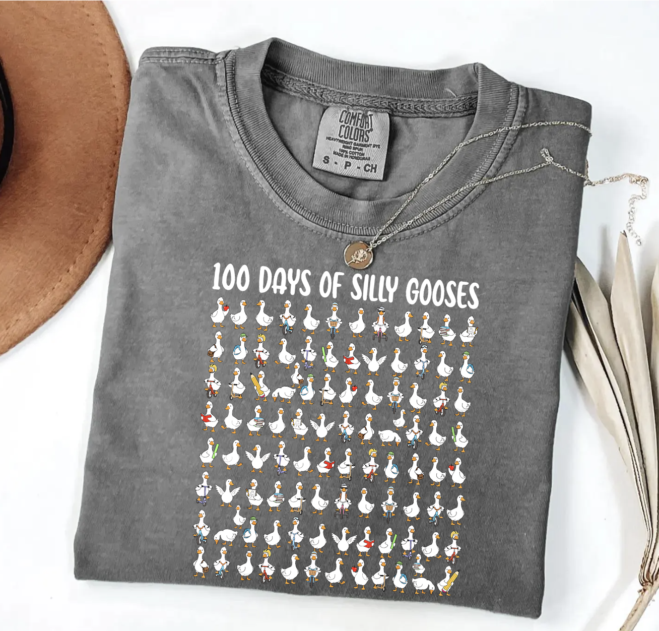 100 days of silly gooses Pepper T-shirt