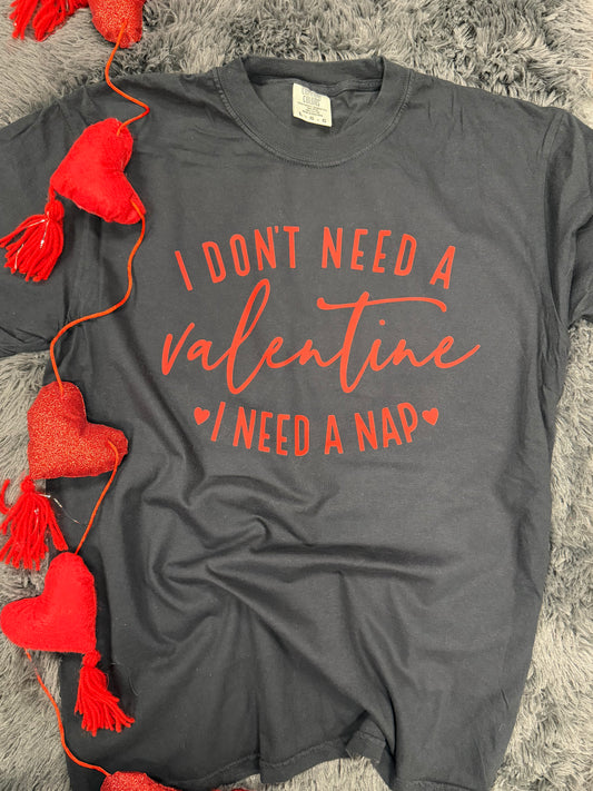 Funny Valentines Black T-shirt