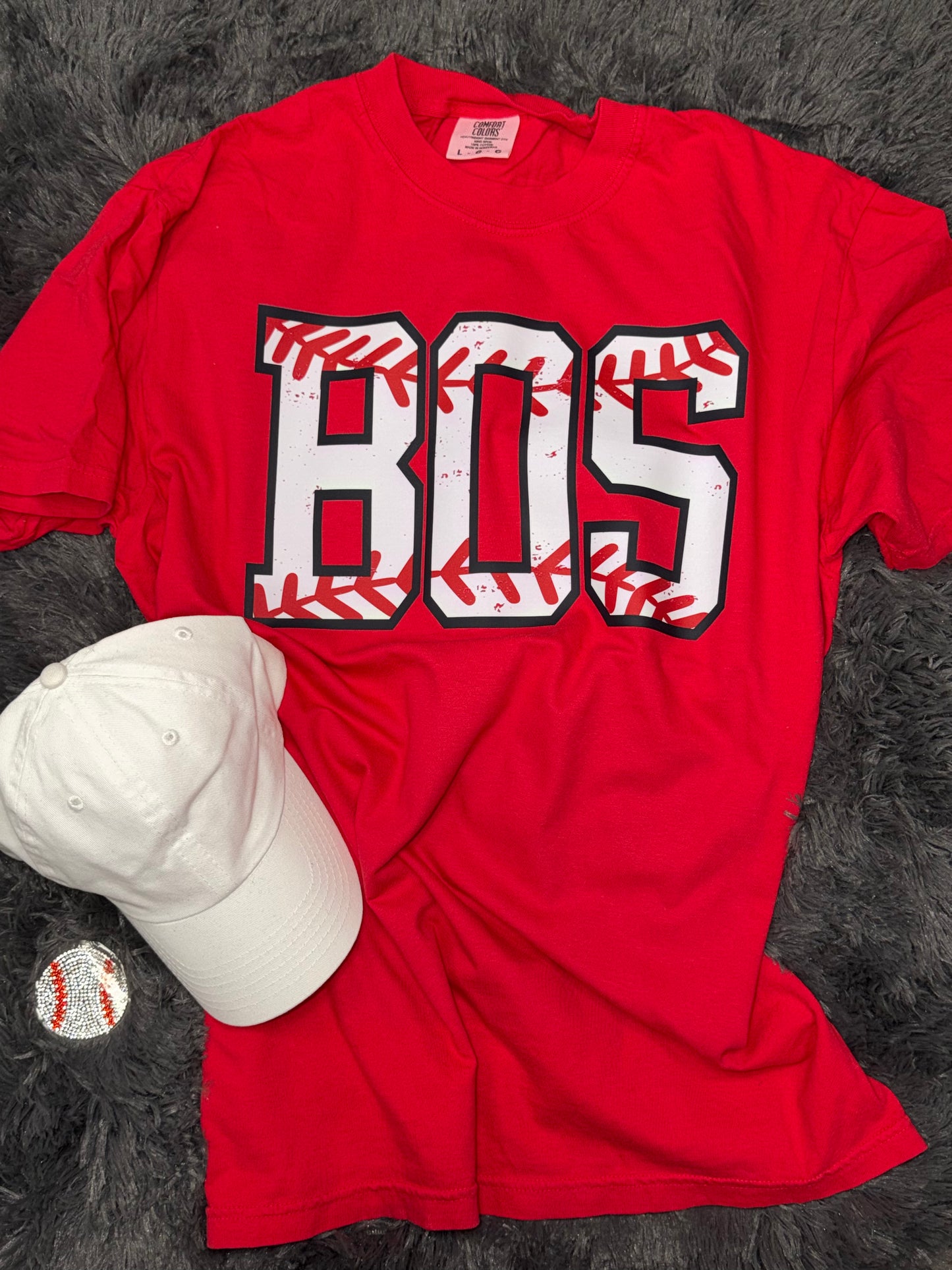 BOS Baseball Red T-shirt