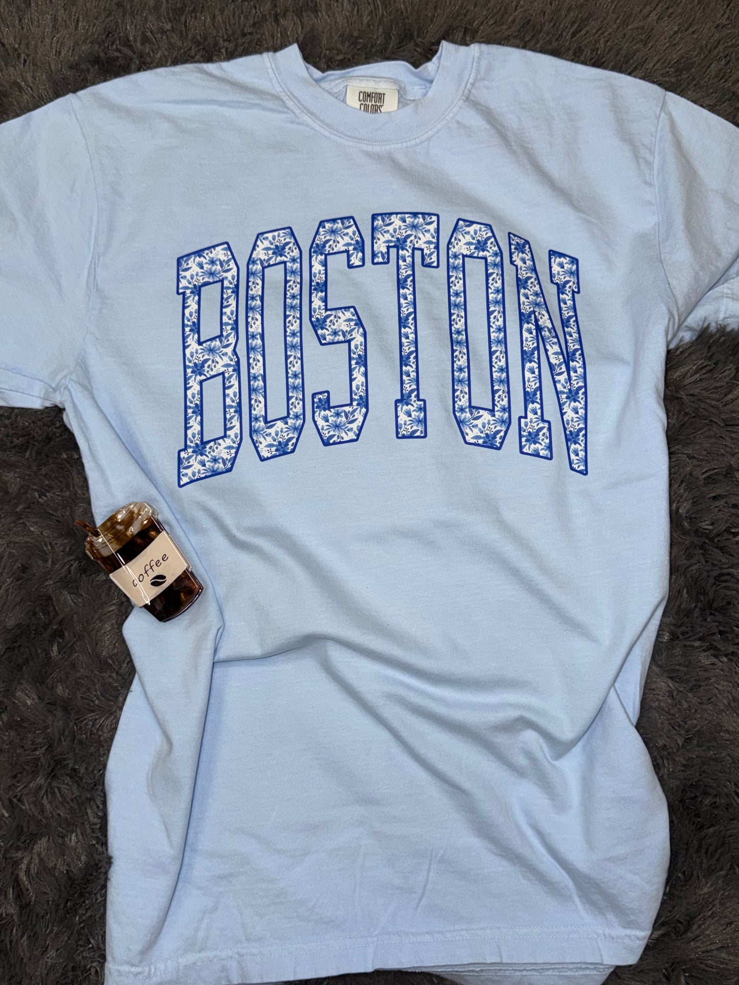Boston Blue Floral Hydrangea T-shirt