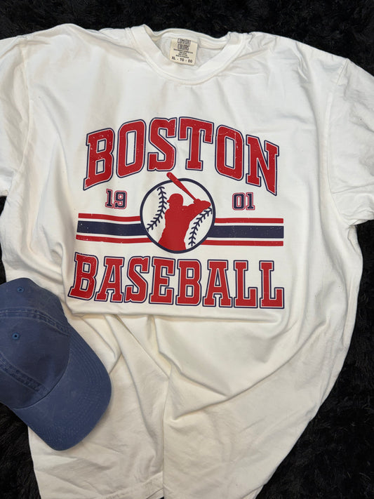 Boston Baseball Classic White T-shirt