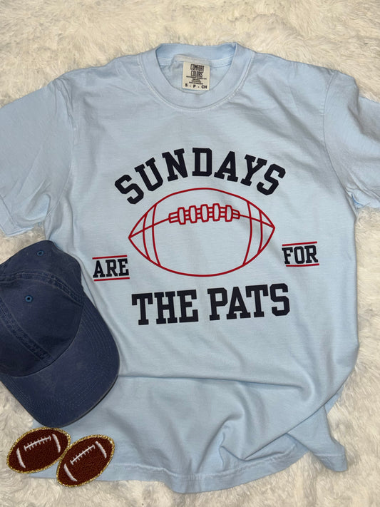 Sundays are for Pats Chambray Blue T-shirt