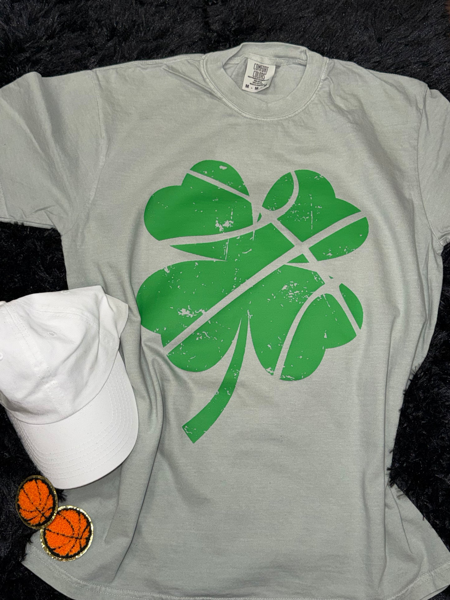 Classic Basketball pattern Shamrock Bay T-shirt