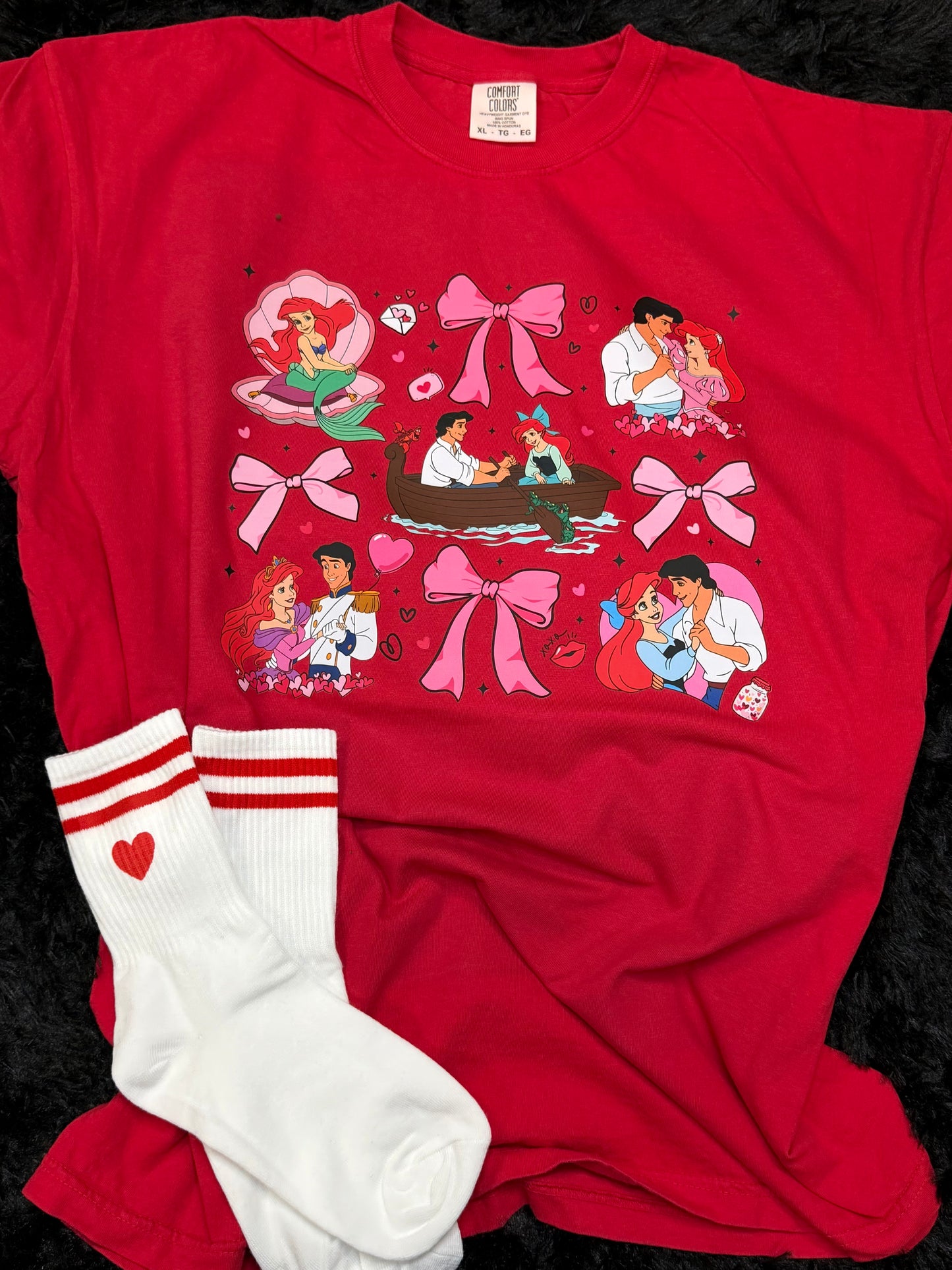 Princess & Her Prince Valentines Red T-shirt