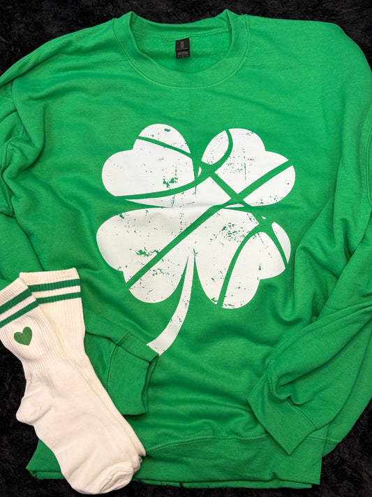 Shamrock Irish green crewneck sweatshirt