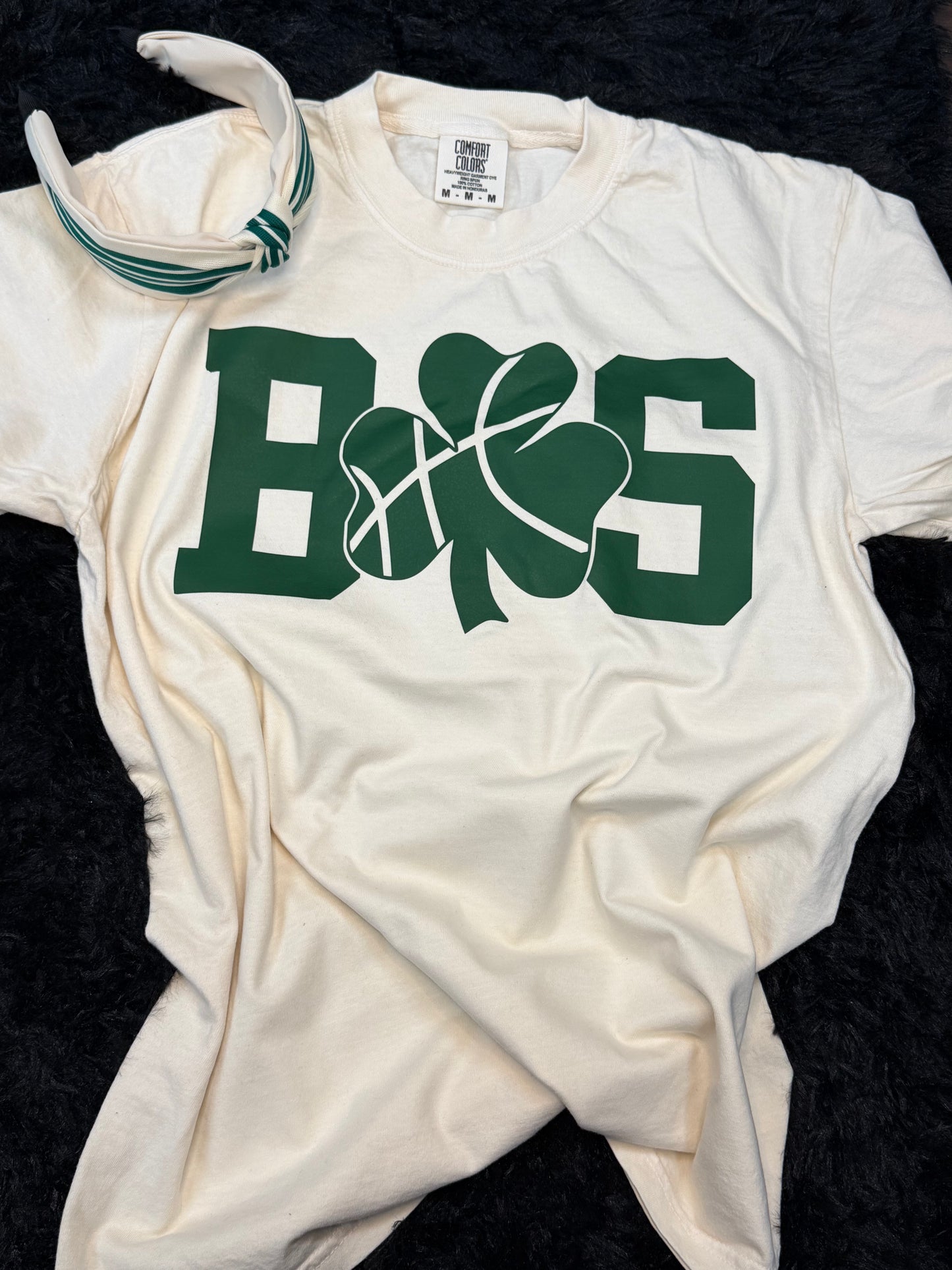 BOS basketball unisex Comfort Colors Ivory T-shirt