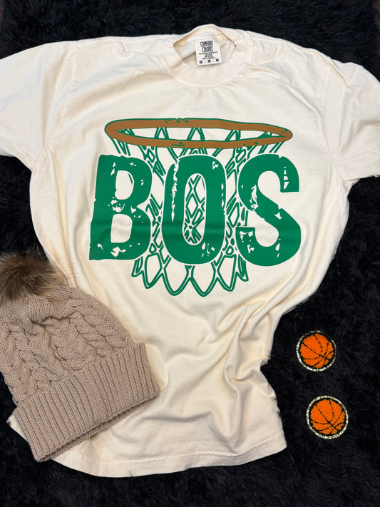 BOS Basketball  Ivory T-shirt