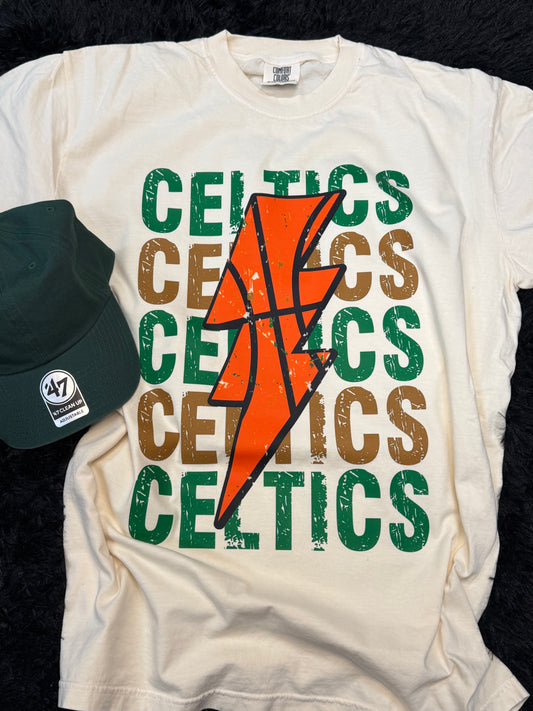 Celtics Bolt Ivory T-shirt