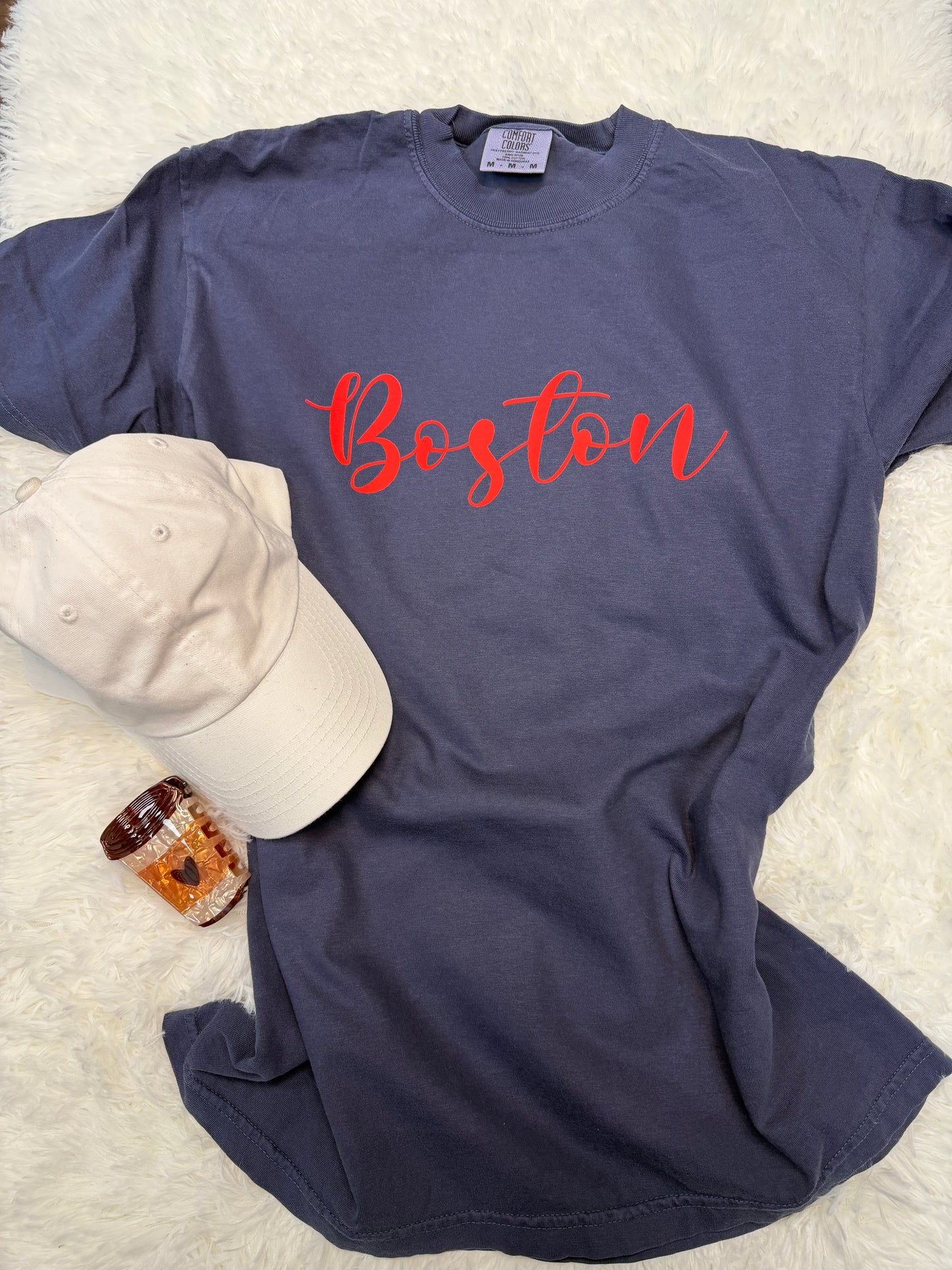 Classic Boston Denim Blue T-shirt