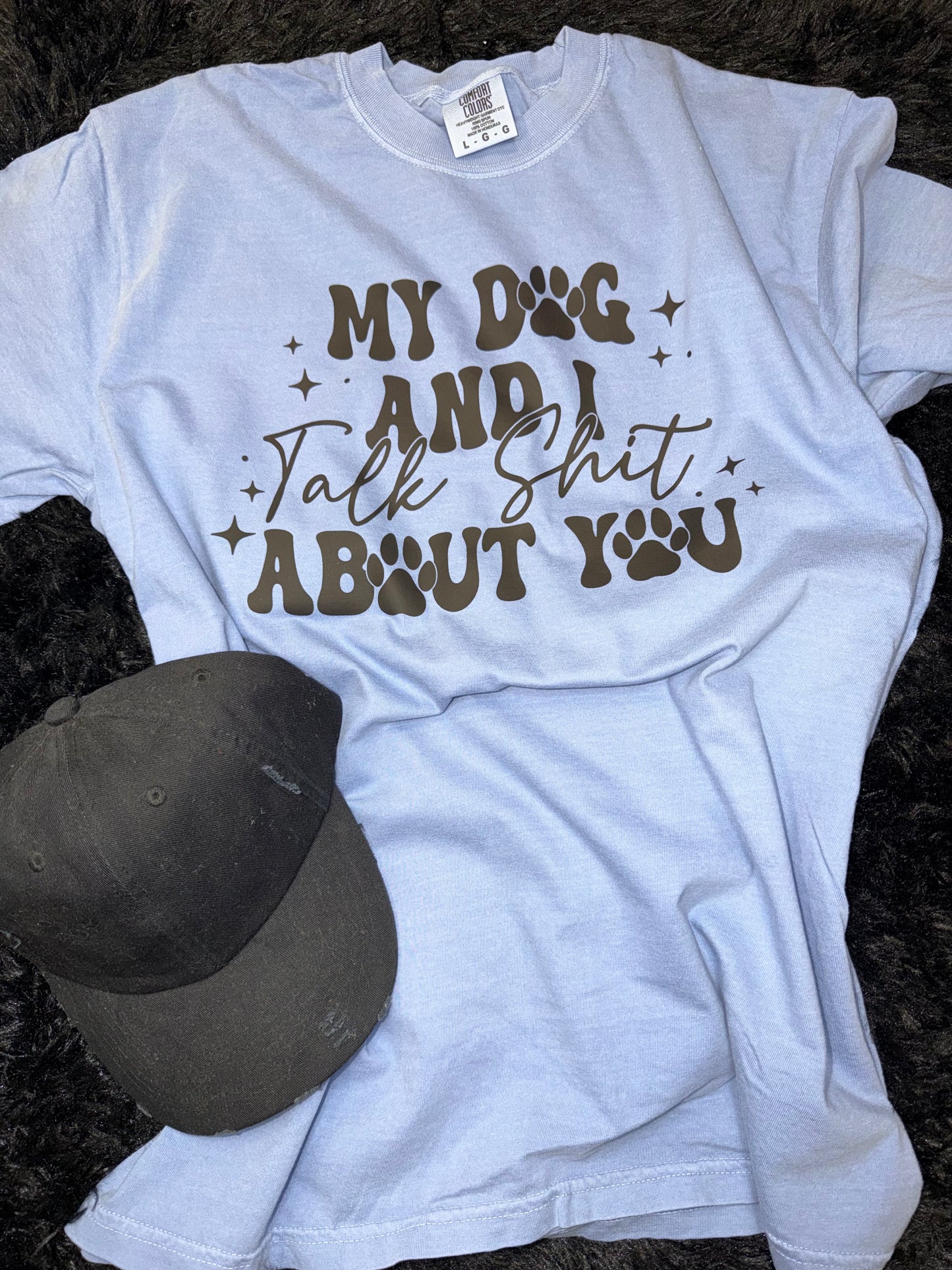 We talk about you Washed Denim Tshirt