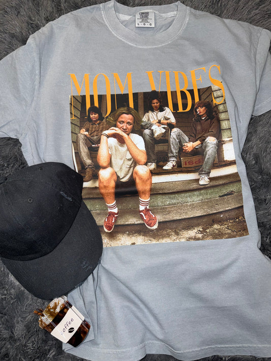 Mom Vibes Grey Tshirt