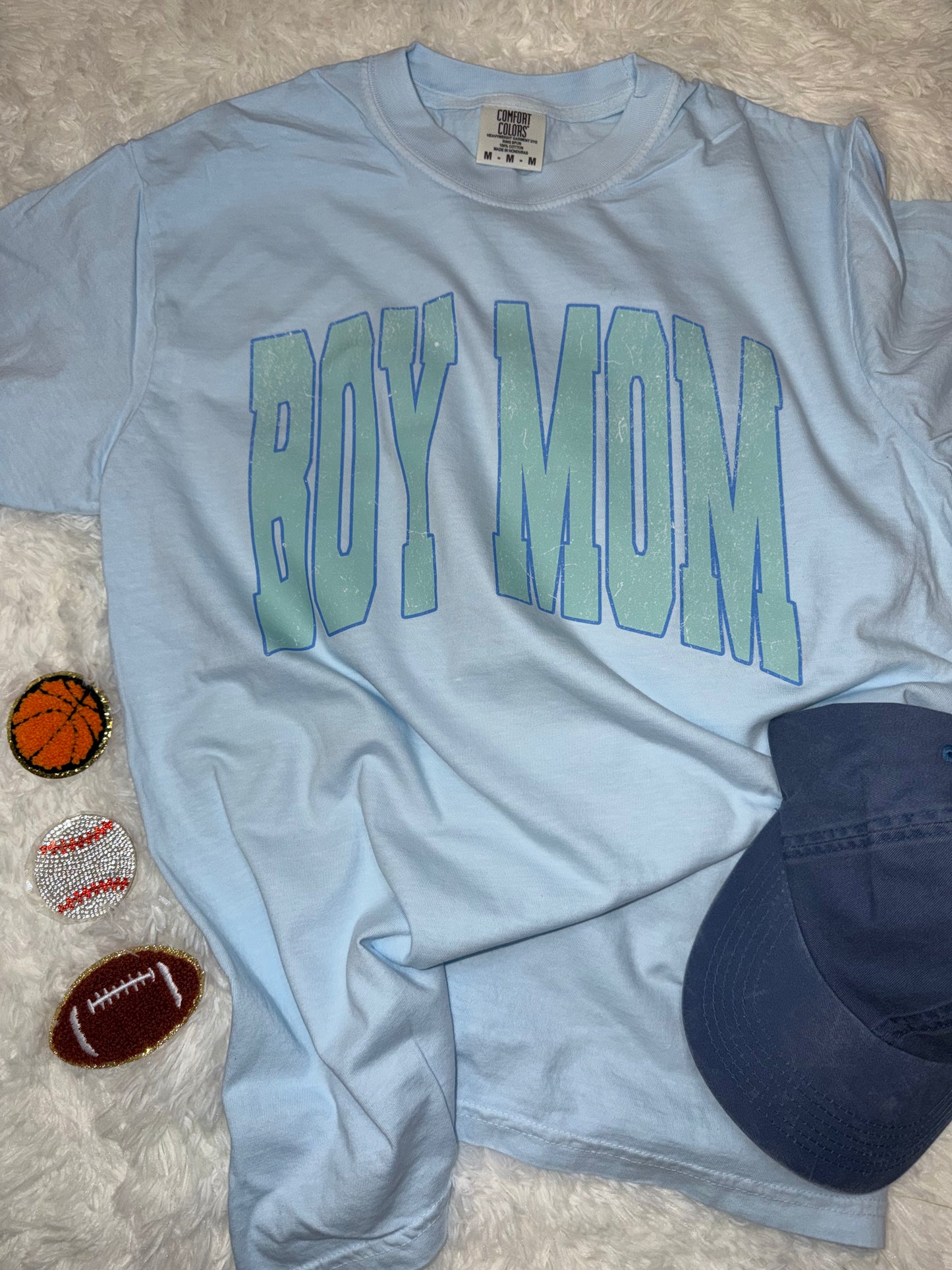 Boy Mom Chambray Tshirt