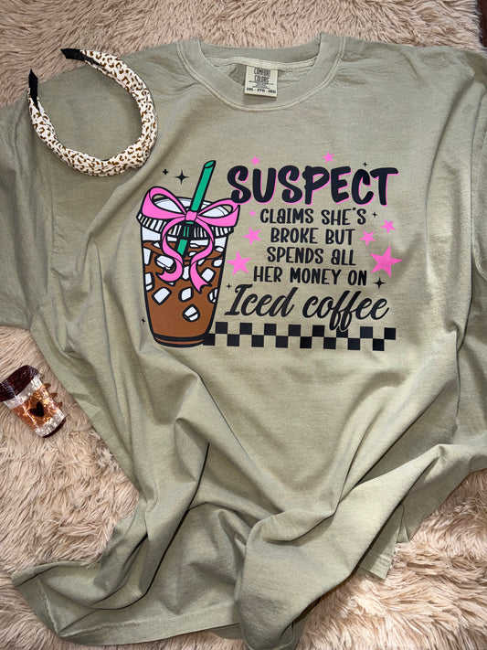 Suspect claims Khaki Tshirt