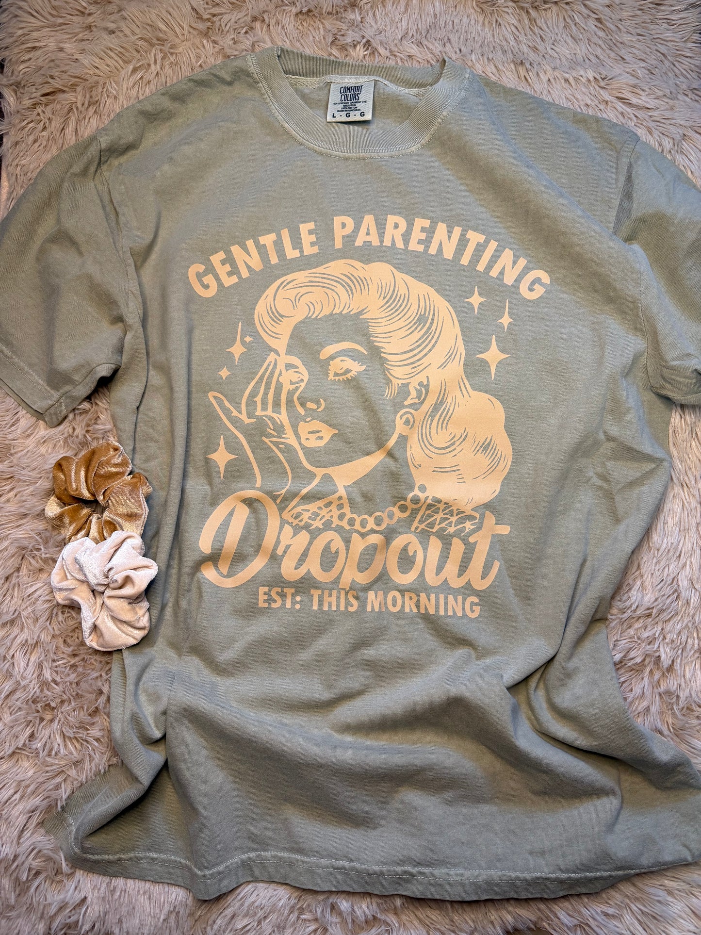 Gentle Parenting Dropout Khaki Tshirt