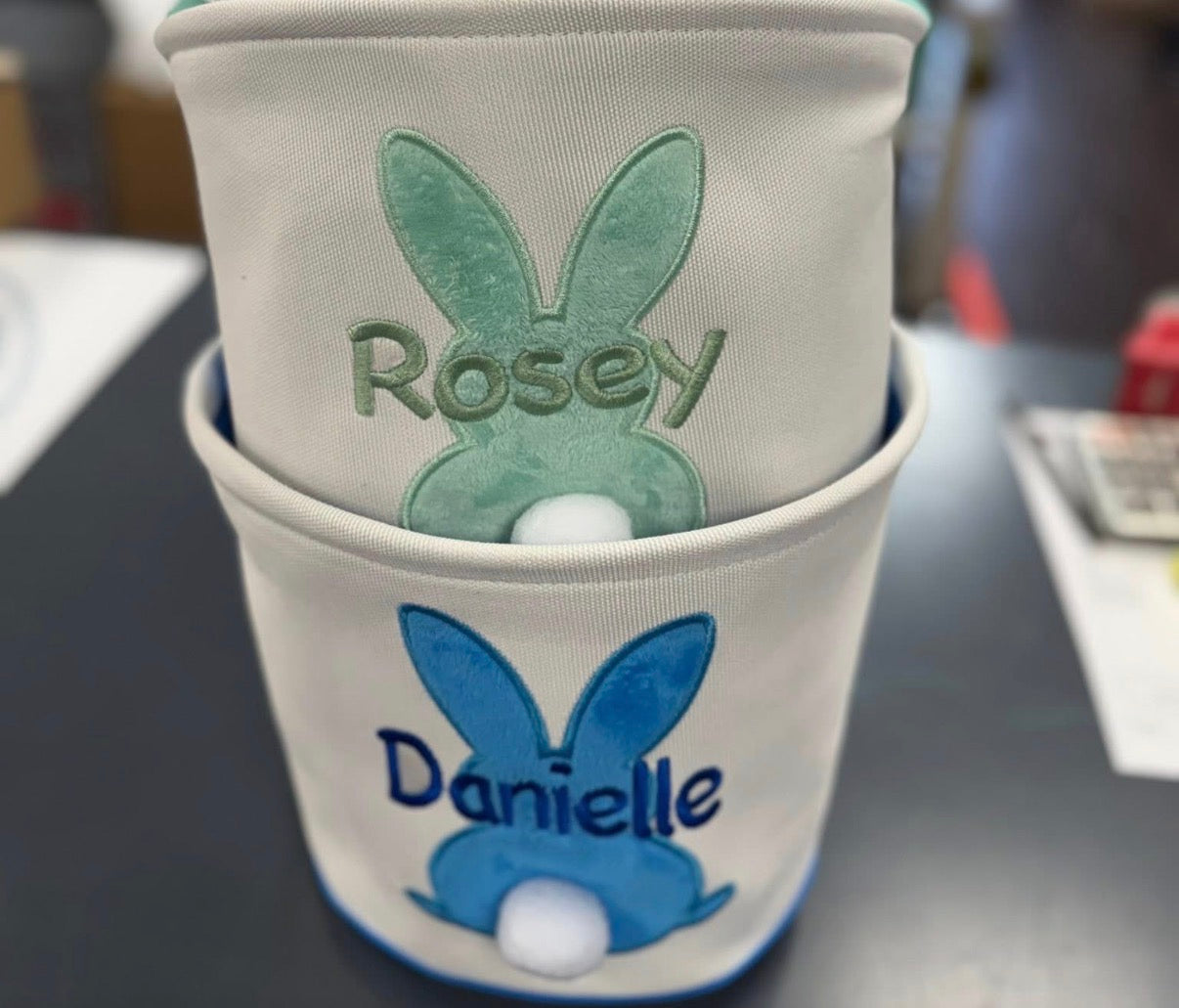 Bunny Themed Easter Bucket PINK