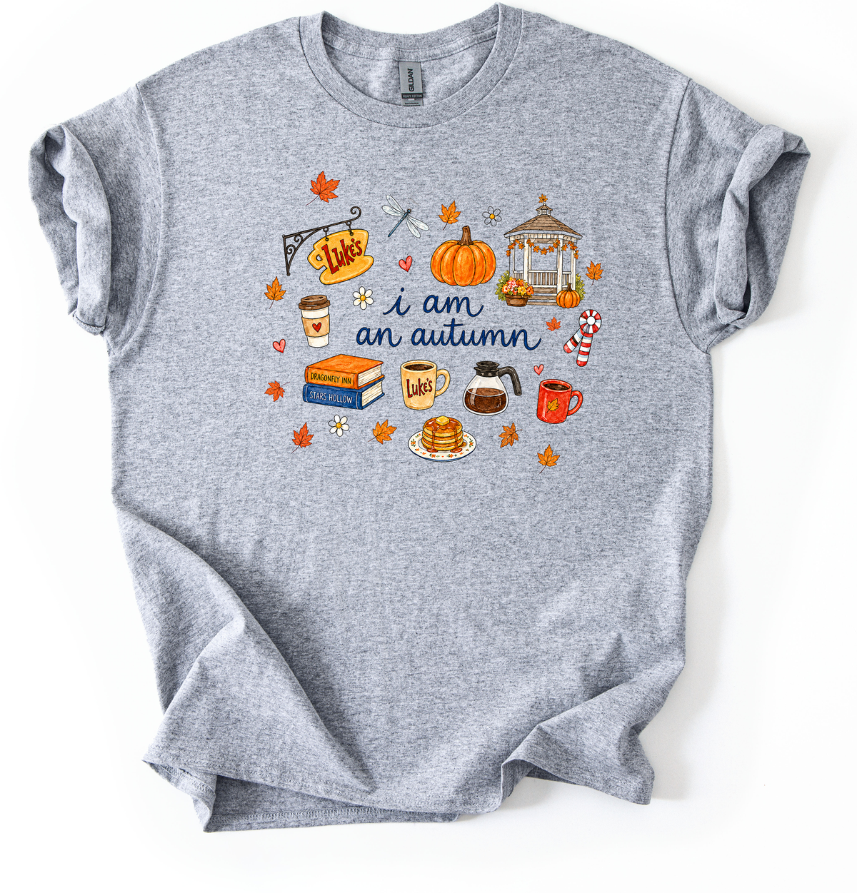 I am an autumn Unisex Gildan Sports grey t shirt