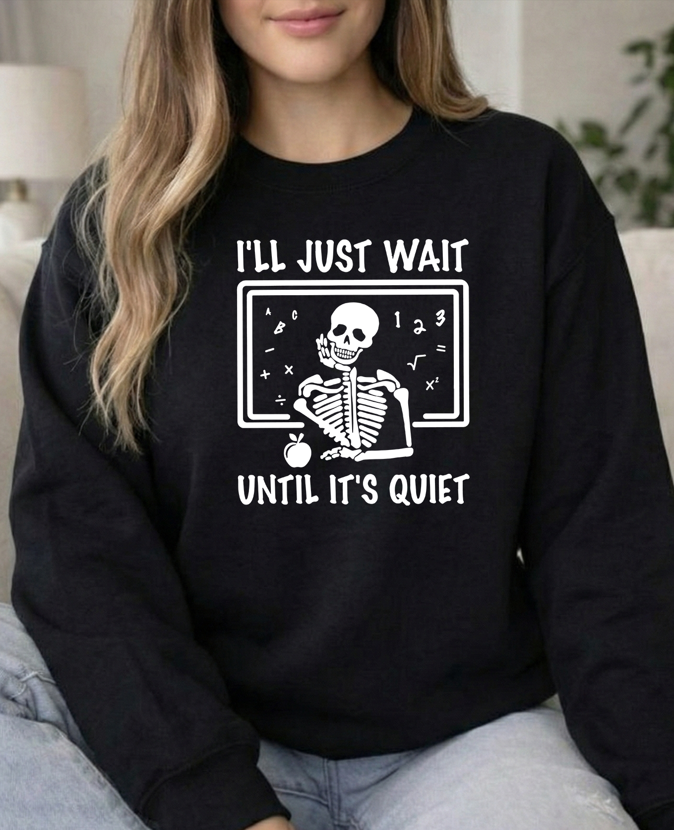 I'll Wait Gildan Black Unisex Crew
