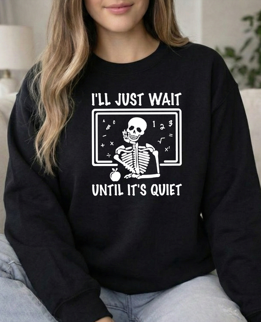 I'll Wait Gildan Black Unisex Crew
