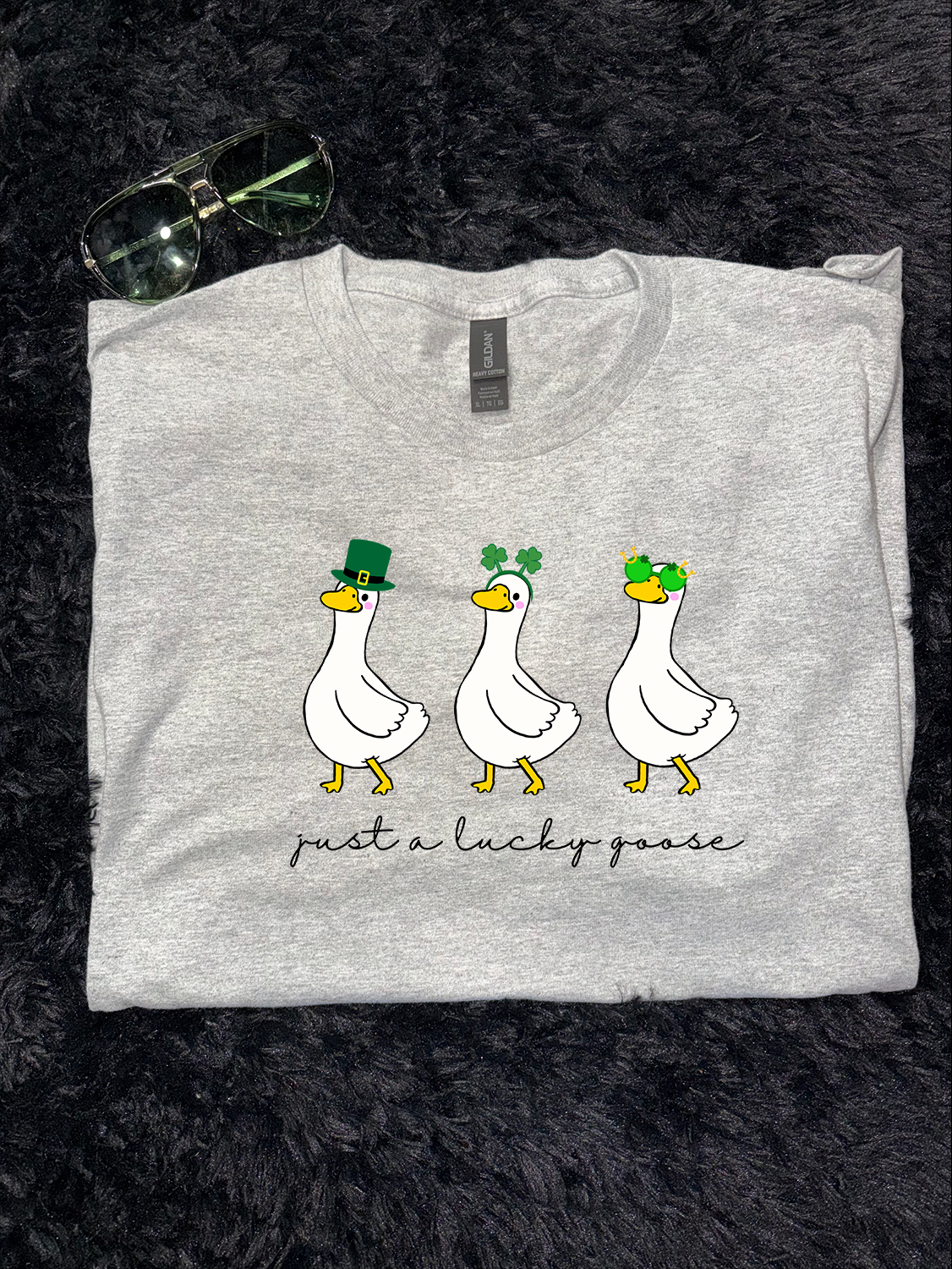Just A St Pats Unisex Adult Sports Grey Gildan Tshirt