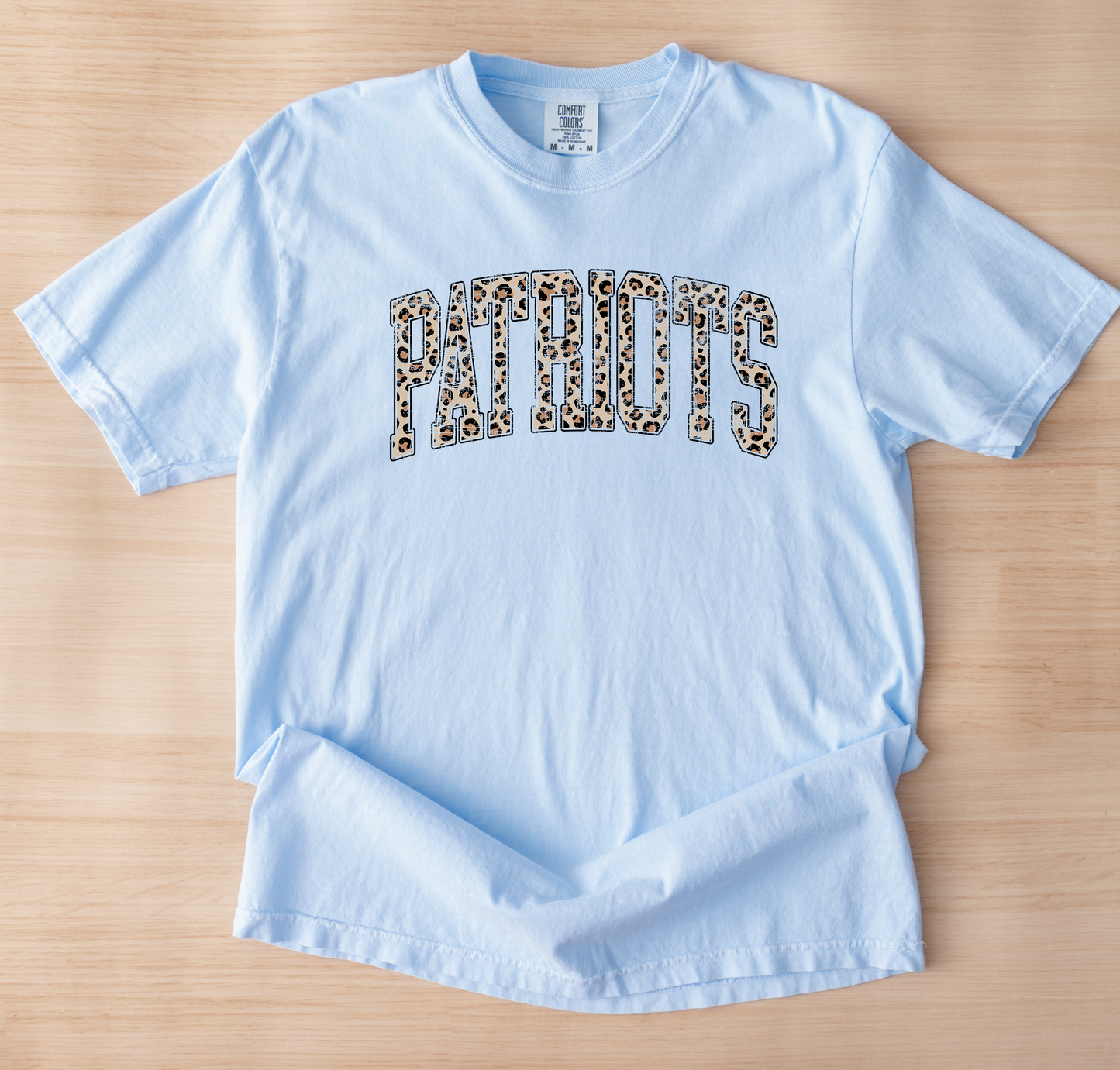 Leopard Patriots Unisex Comfort Colors Hydrangea Tshirt