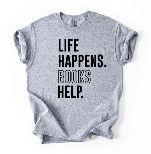Life happens Sports Grey Gildan Unisex Tshirt