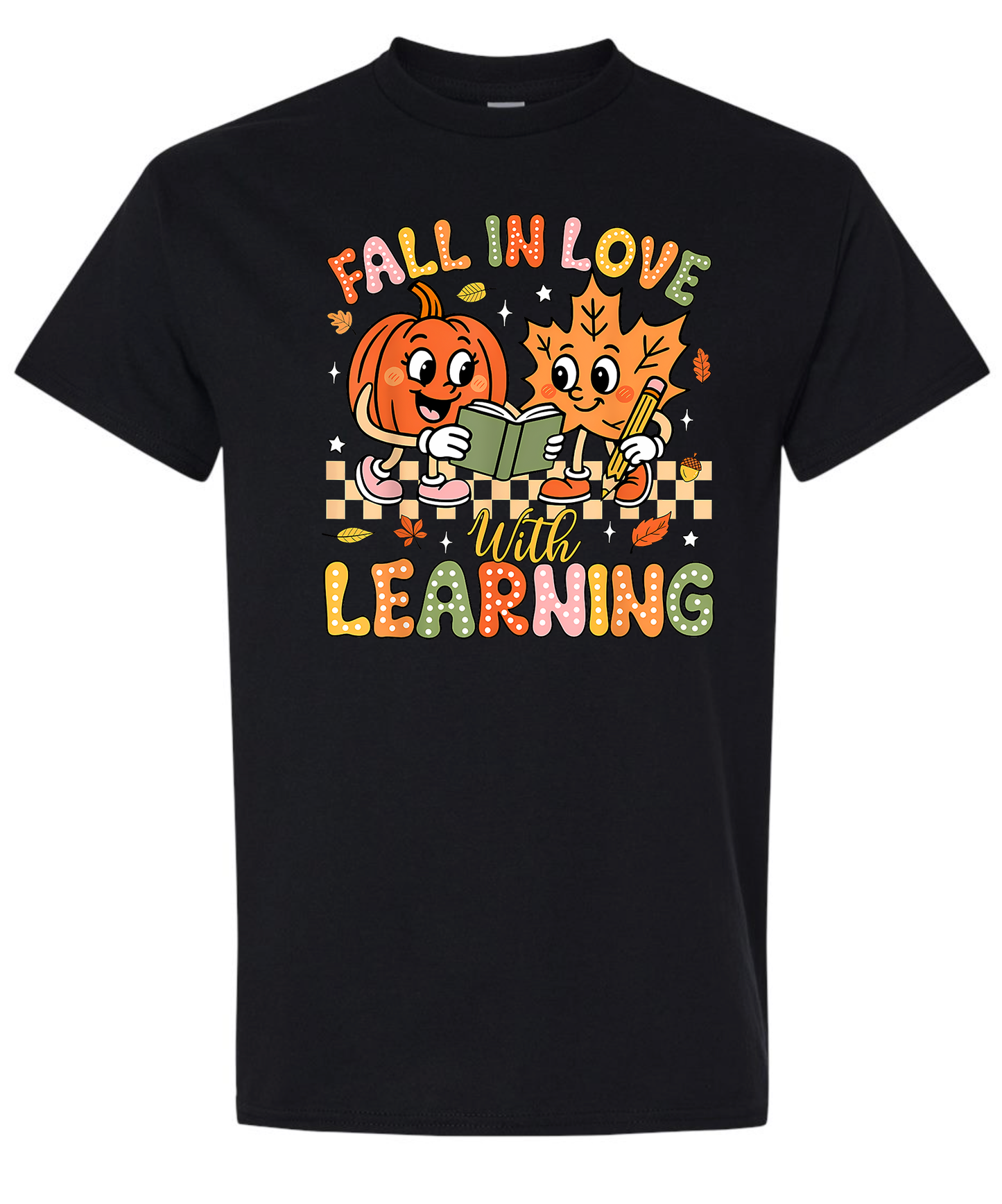 Love Learning Unisex Black Gildan Tshirt