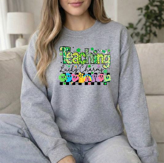 Lucky Charms Sports Grey Crew Sweatshirt