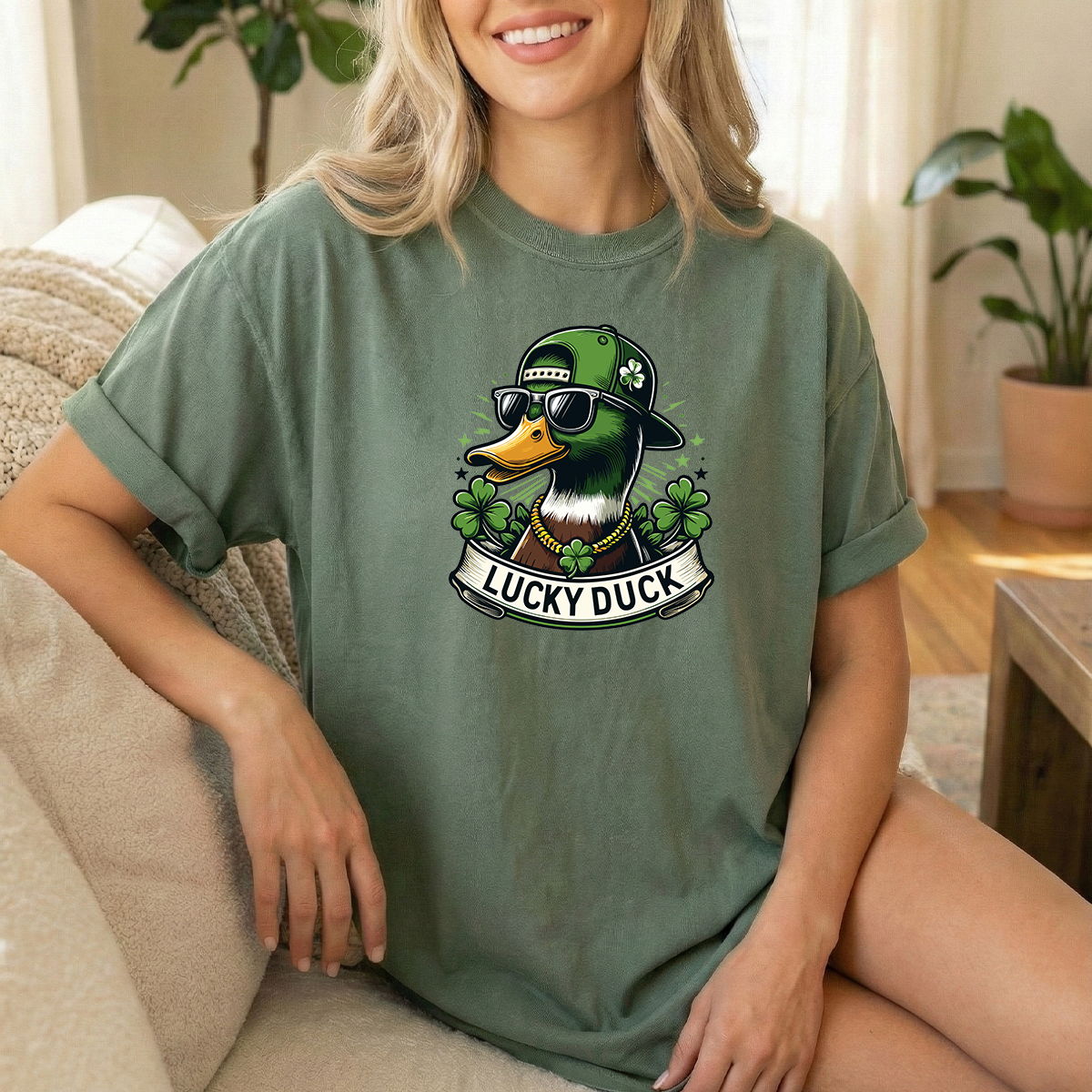 Lucky duck moss tshirt